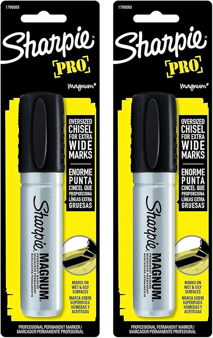 2 Pack Sharpie 44101 Sharpie Magnum Permanent Marker Black