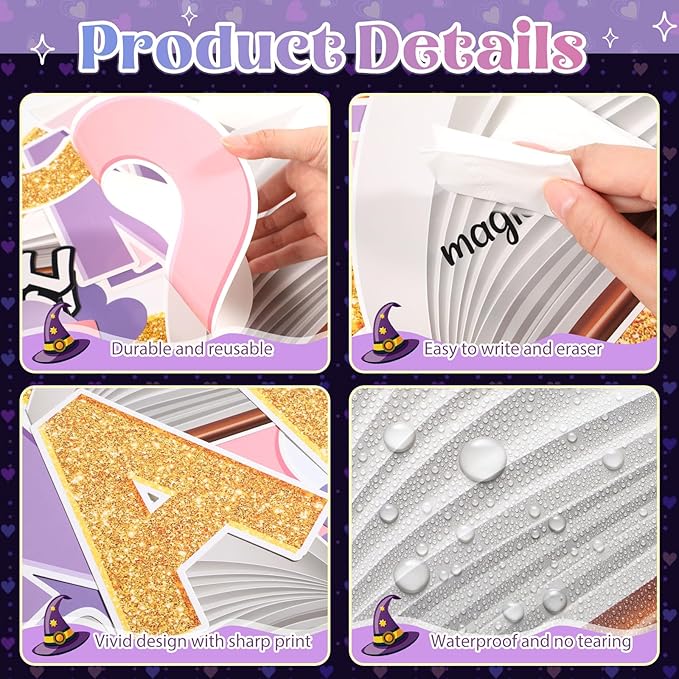 Epakh Magic Themed Bulletin Board Classroom Decorations Set Reading Bulletin Board Decor Cutouts Wall Door Decor for Back to School Library Kindergarten Preschool Elementary Middle School