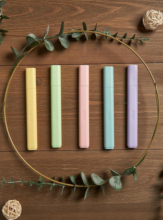 BLIEVE- Bible Highlighters No Bleed Through Assorted Colors, Cute Highlighter For Journaling Office Supplies And Accessories, Bible Highlighters And Pens No Bleed Chisel Tip (CANDY)