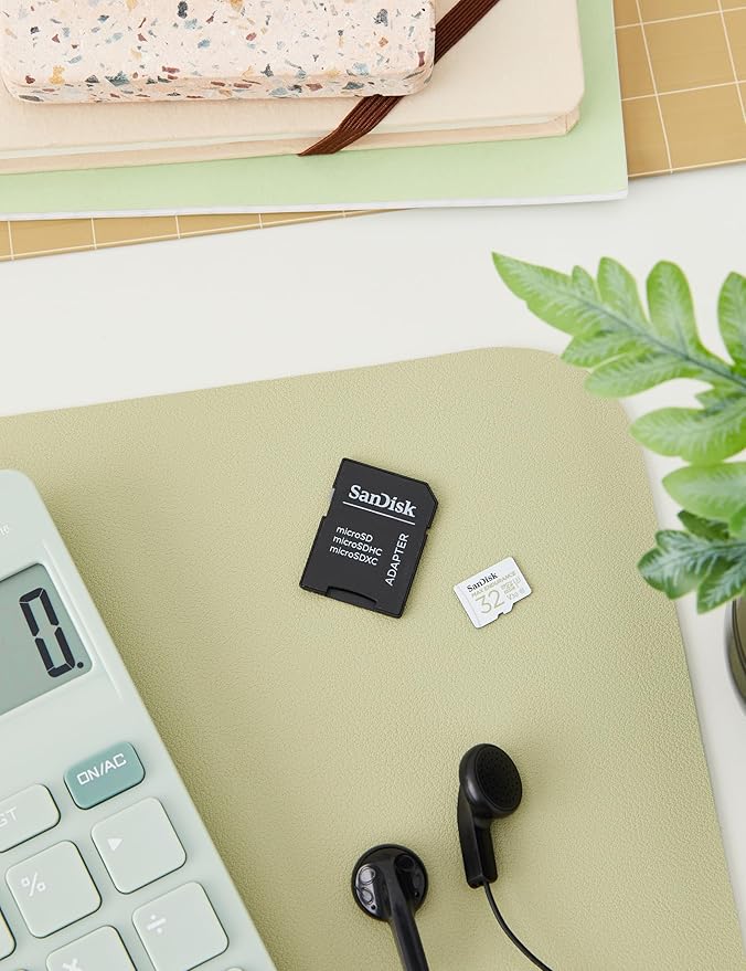 SanDisk 32GB MAX Endurance microSDHC Card with Adapter for Home Security Cameras and Dash cams - C10, U3, V30, 4K UHD, Micro SD Card - SDSQQVR-032G-GN6IA