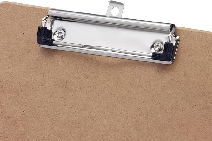 Officemate Recycled Wood Clipboards, Low Profile Clip, 12 Pack Clipboards, Letter Size (9 x 12.5 Inches), Brown (83812)