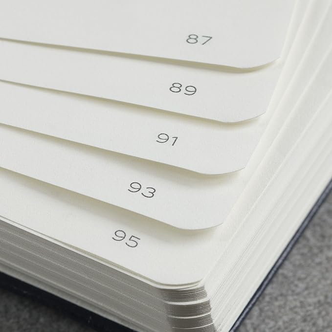 LEUCHTTURM1917 - Notebook Hardcover Medium A5-251 Numbered Pages for Writing and Journaling (Powder, Dotted)