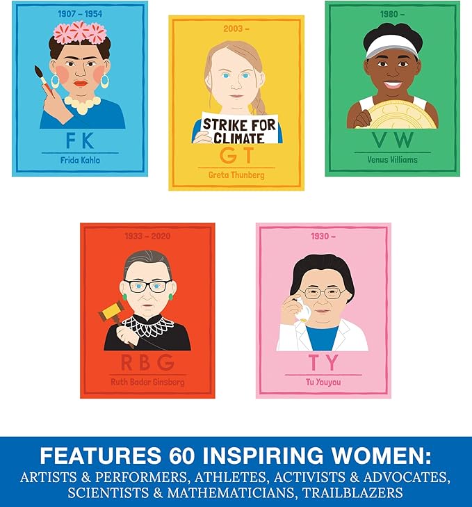 Carson Dellosa Inspiring Women 15 pc Set, Periodic Table of Activists, Athletes, Politicians, Artists and More, Women's History Month Bulletin Board, Diversity, Equity, and Inclusion Classroom Decor