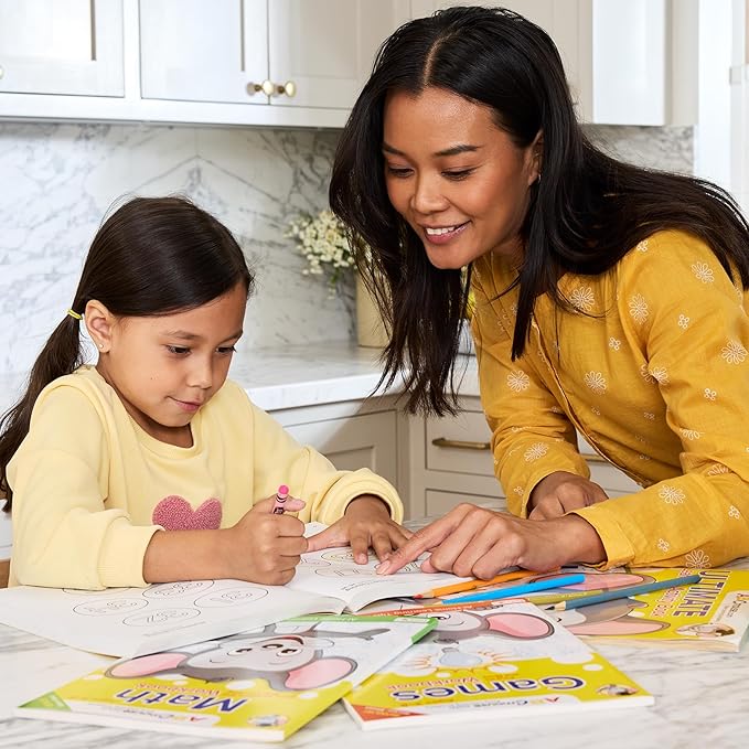 ABCmouse Starter Pack School Readiness Edition – Early Learning Workbooks for Preschool Kids Ages 3-5, Phonics, Sight Words, Math, Shapes, Scissors, Seasons & Weather, 6-Workbook Educational Kit