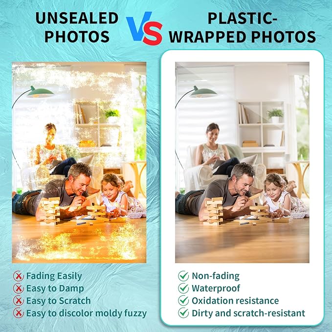 3 mil Thermal Laminating Pouches, Clear 9 x 11.5 Inch Laminating Sheet Paper for Thermal Laminator, Holds US Letter Size Laminate Sheets (30 Pack)