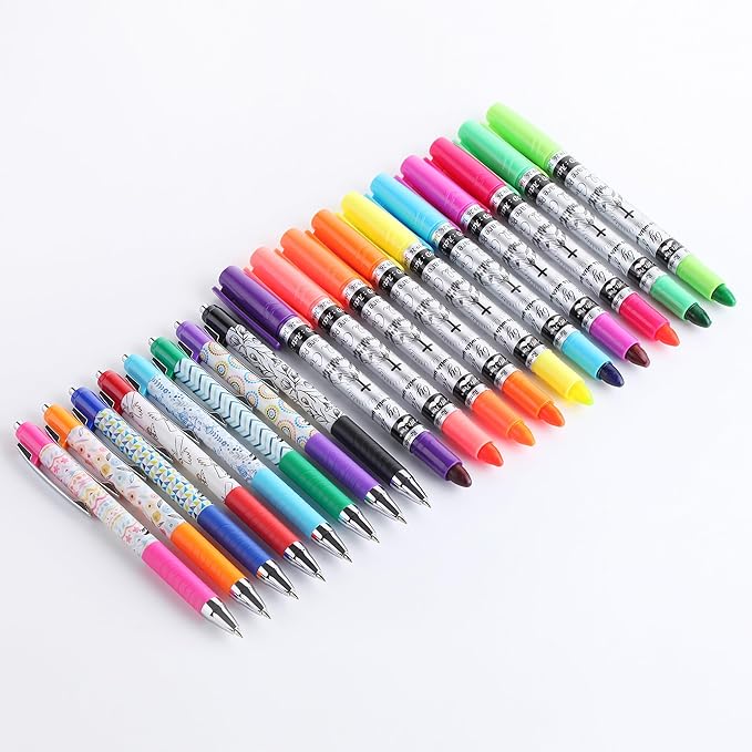 Mr. Pen Bible Journaling Kit, 18 Pack - 10 Gel Highlighters, 8 No Bleed Pens, Bible Pens and Highlighters, No Bleed, Gift