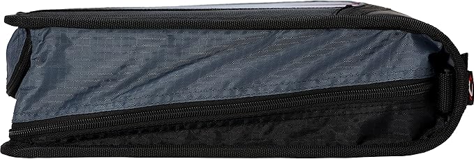 Case-it Mighty Zip Tab School Zipper Binder | 3-Inch O-Rings, 600-Sheet Capacity, 5-Subject Expanding File Folder, Multiple Pockets & Storage Organizer, Shoulder Strap | D-146 Black