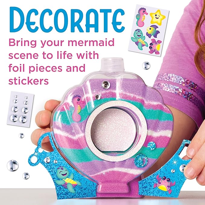 Creativity for Kids Sand Art Kit: Mermaid - Mermaid Gifts for Girls, Sand Art Kits, DIY Craft Kits for Kids (Ages 6+)