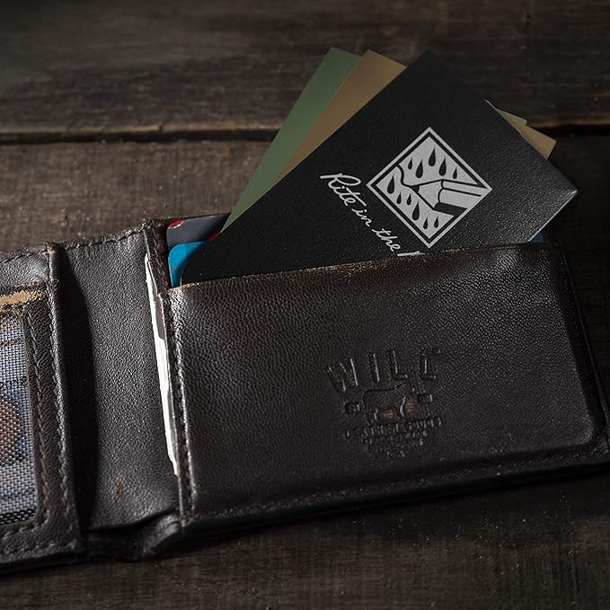 Rite in the Rain Weatherproof On The Go Wallet Notebook, 2" x 3.375", 2 Each Tan, Green, Black Cover, Blank Pages, 6 Pack (No. OTG-TACL)
