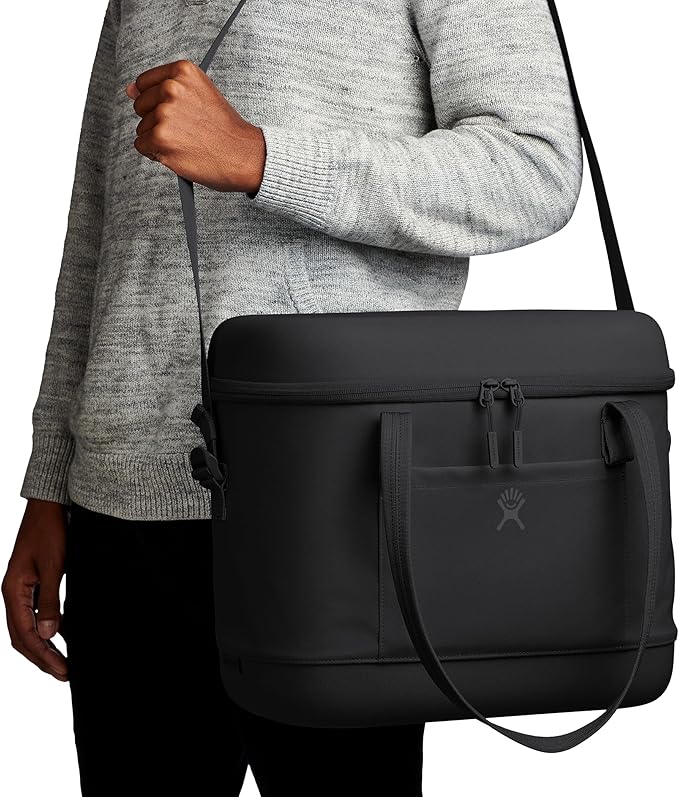 Hydro Flask Cooler Bag - Insulated Portable Soft Cooler - 20 L Capacity in Koala Gray and Black