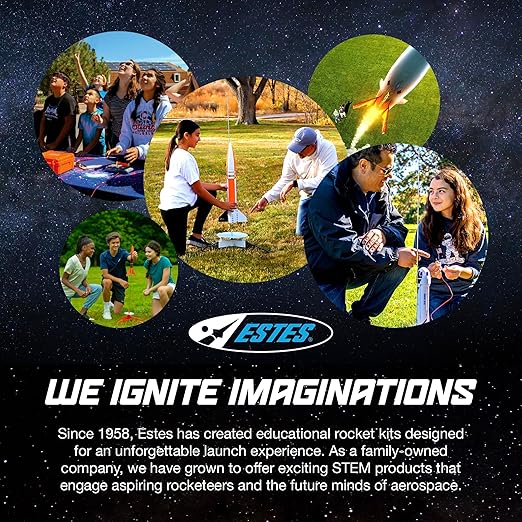 Estes 1753 AVG Bulk Variety Pack of Rocket-Building Kits, Beginner and Intermediate Flying-Rocket-Model Kits for Ages 10+, Includes Viking, Alpha, and EX2 Rockets