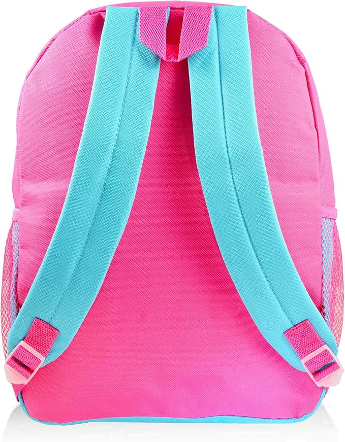 Disney Minnie Mouse Backpack with Lunch Box for Girls 5 Pc Bundle ~ Deluxe 16" Minnie Bag, Insulated Lunch Bag, Stickers, and More (Minnie Mouse School Supplies) (Minnie Mouse Blue)