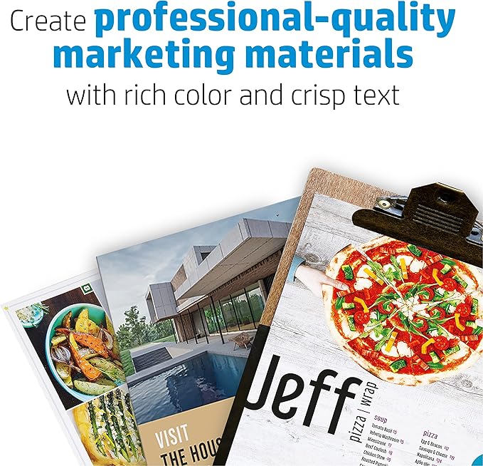 HP Enhanced Business Paper, Matte, 8.5x11 in, 40 lb, 150 sheets, works with laser printers (Q6543A)