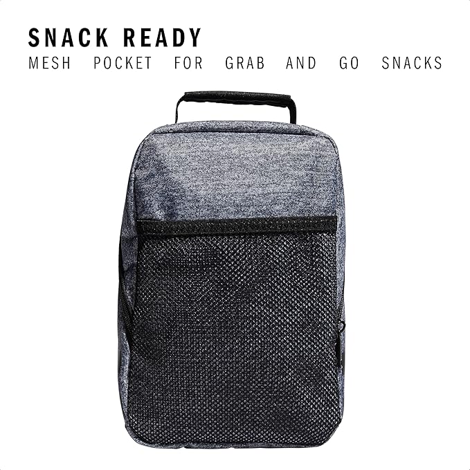 adidas Unisex Santiago Lunch Bag Cooler for Women and Men, Insulated Food Container Box with Mesh Pocket
