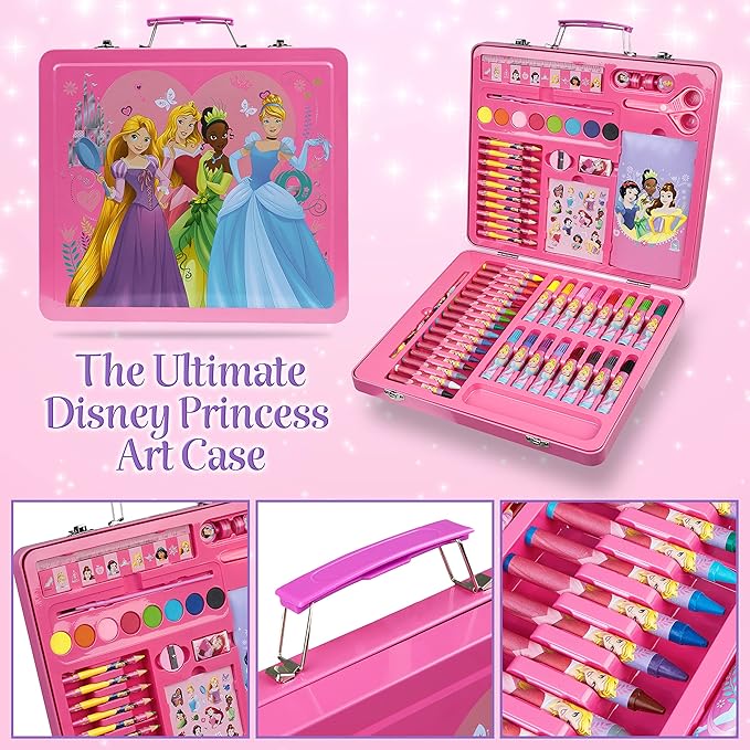 Disney Colored Pencils Art Supplies Kids Drawing Kit School Supplies Girls Drawing Pencils Art Kit with Crayons Gifts for Girls