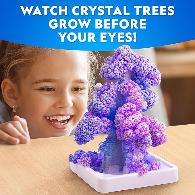 National Geographic Ultimate Crystal Growing Kit – Grow 5 Types of Crystals Including Glow in The Dark, Dinosaur Figure, Underwater Crystals & Crystal Trees with Learning Guide, STEM Science Kit