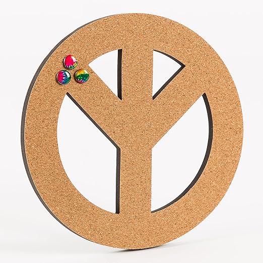 U Brands Peace Out Locker Accessory Kit, Includes Magnets, Wrap, Bulletin Board, Push Pins, 7 Pieces