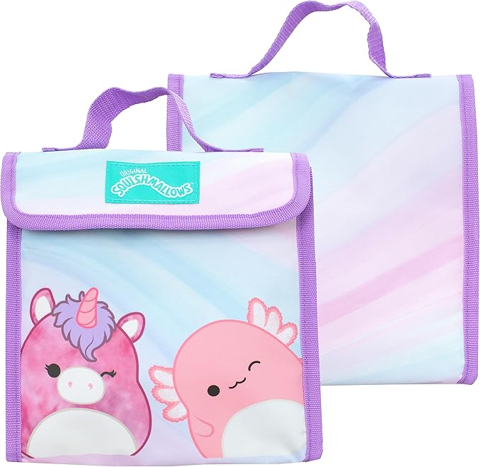 Squishmallows School Bag 4 Piece Set | Kids Backpack And Lunch Bag Set With Pencil Case And Water Bottle | Children's Backpacks | Official Merchandise, NDSM85636