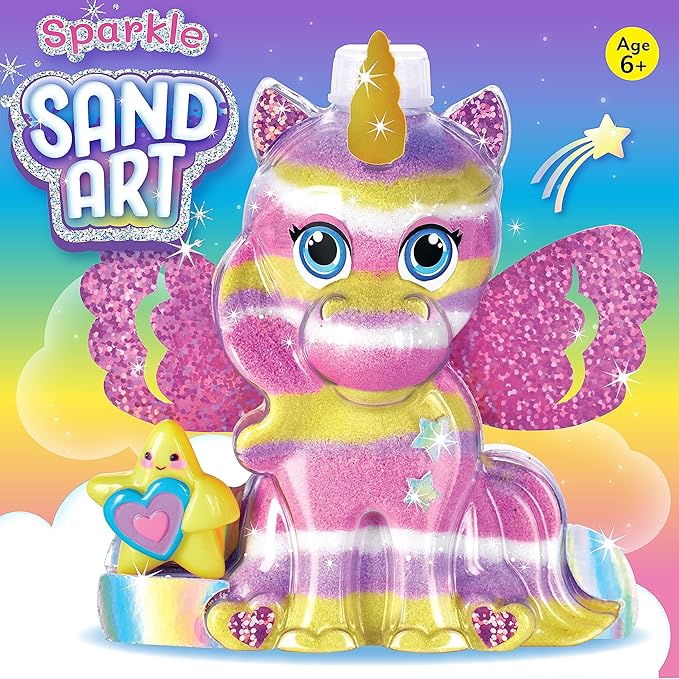 Creativity for Kids Sand Art Kit: Unicorn - DIY Sand Art Kits for Kids, Easter Basket Stuffers & Unicorn Gifts for Girls, Arts and Crafts for Kids (Ages 6+)