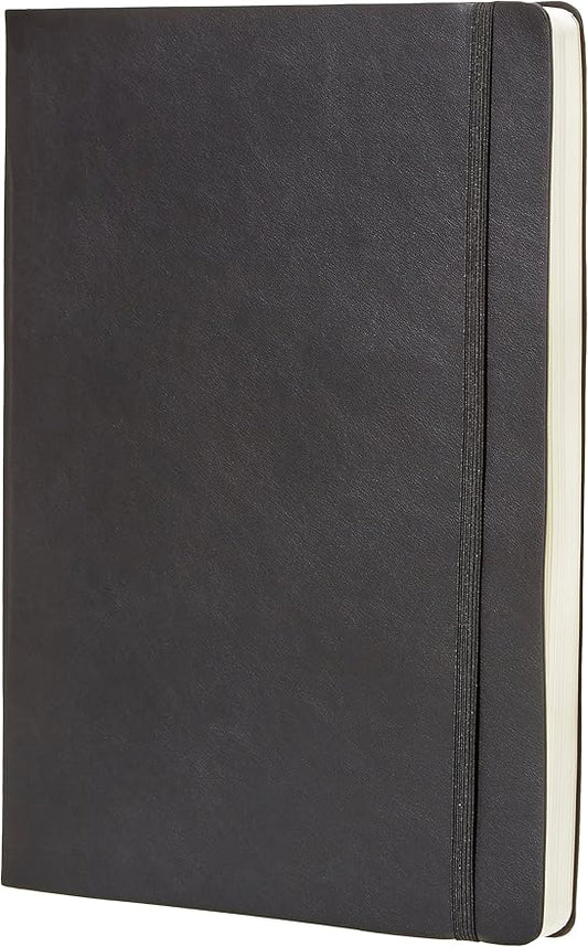 Amazon Basics Daily Planner and Journal, Weekly and Monthly, Productivity, Goal Setting, Organize Tasks, Soft Cover, 8.5" x 11", Black