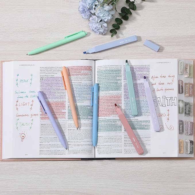 Mr. Pen- Aesthetic Highlighters and Gel Pens, 8 Pack, Assorted Color Highlighters, Colorful Ink Gel Pens