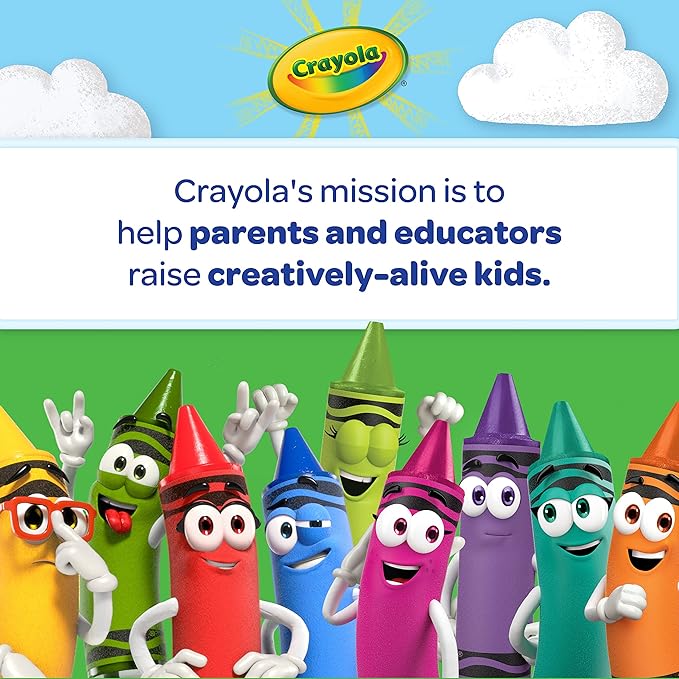 Crayola Ultra- Clean Washable Stampers Markers, 10Pc/Package