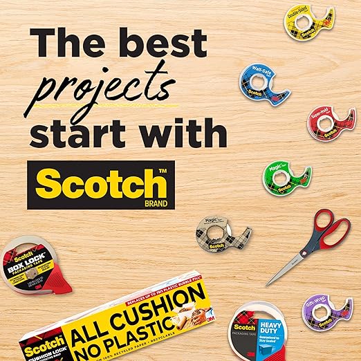 Scotch Magic Tape, Invisible, Home Office Supplies and Back to School Supplies for College and Classrooms, 1 Roll