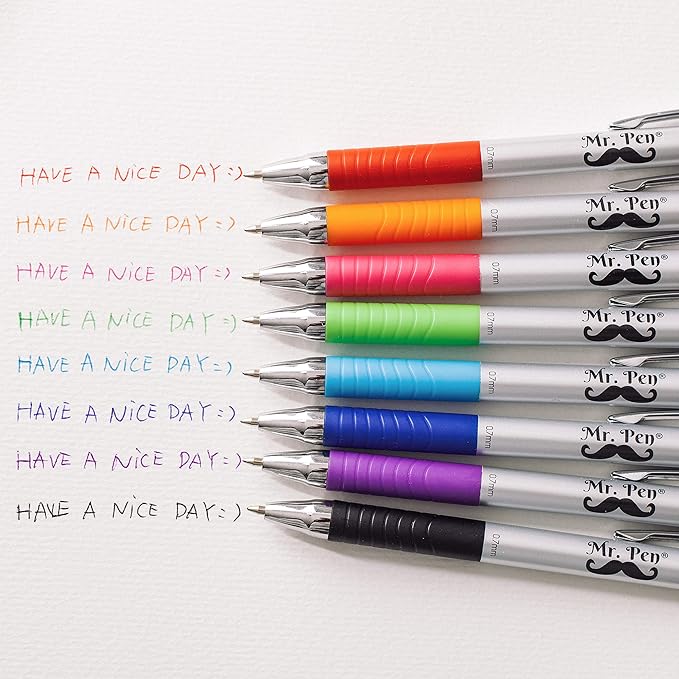 Mr. Pen- Bible Pens No Bleed Through, 16 Pack, Assorted Color, Bible Journaling Pens
