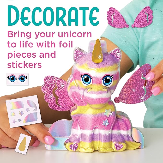 Creativity for Kids Sand Art Kit: Unicorn - DIY Sand Art Kits for Kids, Easter Basket Stuffers & Unicorn Gifts for Girls, Arts and Crafts for Kids (Ages 6+)