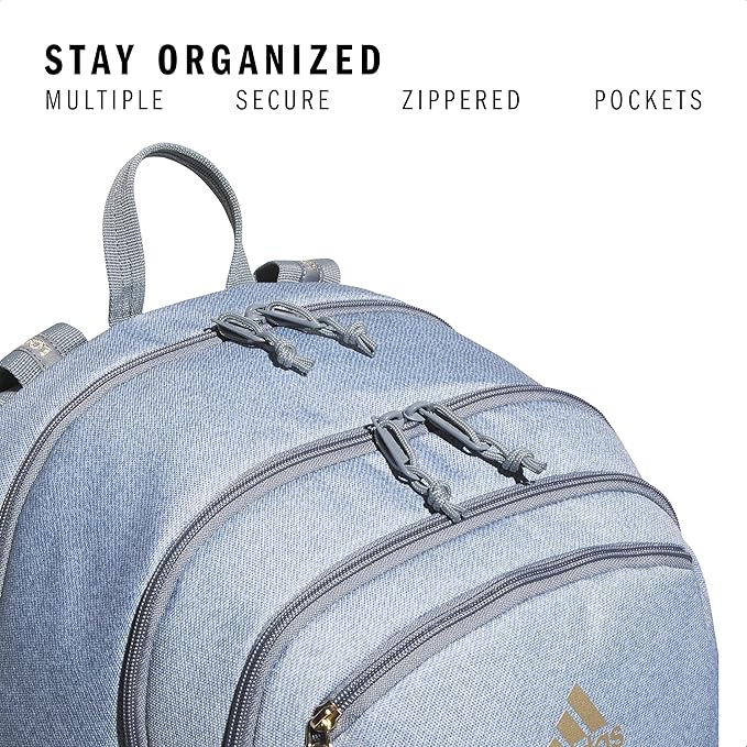 adidas Prime Backpack for Work, Travel Bag for Women and Men with Padded Compartment for Laptop