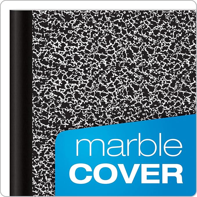Oxford Composition Notebooks, College Ruled Paper, 9-3/4 x 7-1/2 Inches, 100 Sheets, Black, 6 Count (63767) (Pack of 4)