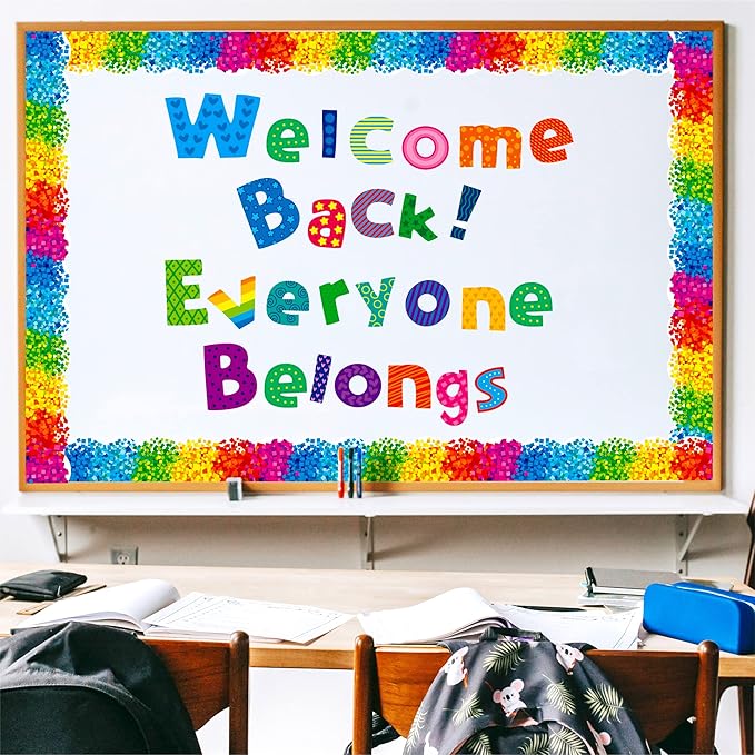 288 PCS Alphabet Combo Set, Bulletin Board Letters Including 78pcs Uppercase Letters, 78pcs Lowercase Letters, 30pcs 0-9 Numbers & Punctuation, Chalkboard Classroom Letters for Home School Room Decor