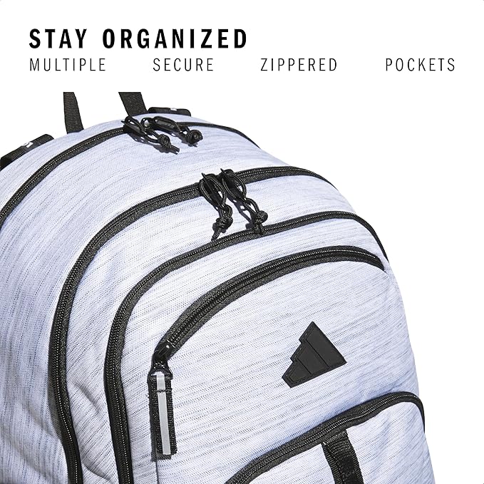 adidas Prime Backpack for Work, Travel Bag for Women and Men with Padded Compartment for Laptop
