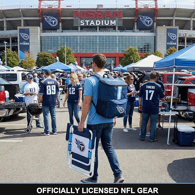 Cooler Backpack – Portable Soft Sided Ice Chest – Insulated Bag Holds 36 Cans - Football Gear – Show Your Team Spirit with Officially Licensed Fan Gear