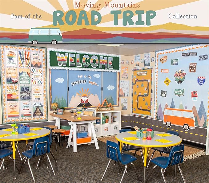 Teacher Created Resources Moving Mountains Road Trip Welcome Bulletin Board (TCR9220)