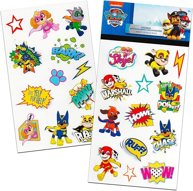 Paw Patrol Mini Backpack with Lunch Box for Kids, Boys ~ 5 Pc School Supplies Bundle with 11" Paw Patrol School Bag, Lunch Bag, Water Bottle, Stickers, and More