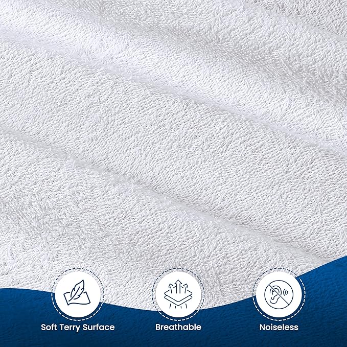 Utopia Bedding Waterproof Mattress Protector Twin XL Size 14 Pack, Premium 200 GSM Terry Mattress Cover, Soft & Breathable Bed Cover, Fitted Sheet Style with Stretchable Deep Pockets 15" (White)