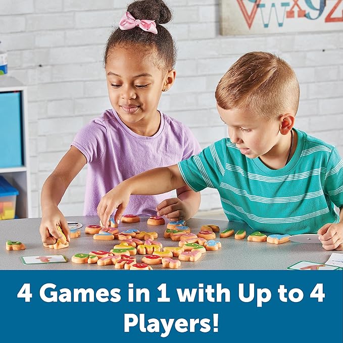 Learning Resources Goodie Games ABC Cookies - Alphabet Letters, Learn to Read and Write, Phonics and Spelling , Fine Motor Skills, Toddler Toys, Kids Games, Manipulatives Preschool Activities