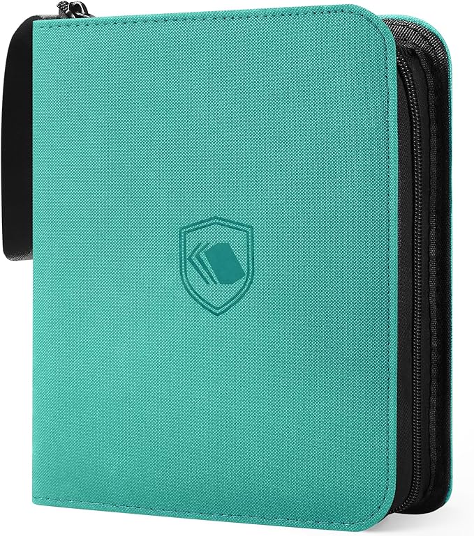 1200 Pockets Trading Card Binder, PU Cover Zipper Card Collection Album, Sturdy Card Folder Holder for MTG, TCG, Game Cards, Sports Cards
