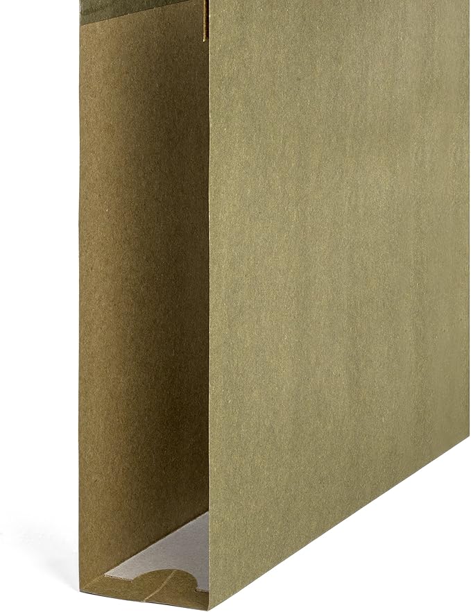 50 Extra Capacity Hanging File Folders, Heavy Duty Expanding Hang Folders with 2’’ Expansion, Standard Letter Size, Designed to Store Bulky Files, 50 Pack