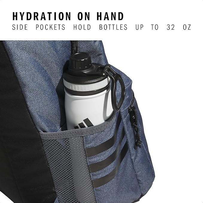 3-Stripe Classic backpack for men and women, bag with laptop sleeve