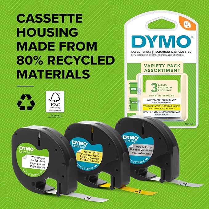 Dymo LetraTag Paper Label Tape
