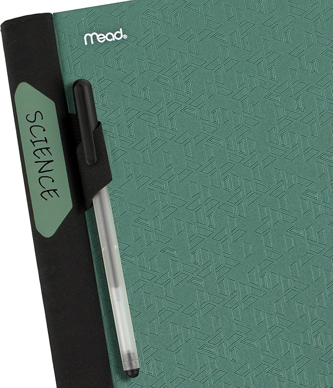 Five Star Advance Spiral Notebook + Study App, 1 Subject, College Ruled Paper, 8-1/2" x 11", 100 Sheets, Spiral Guard, Movable Tabbed Dividers, Seaglass Green (820012C-ECM)