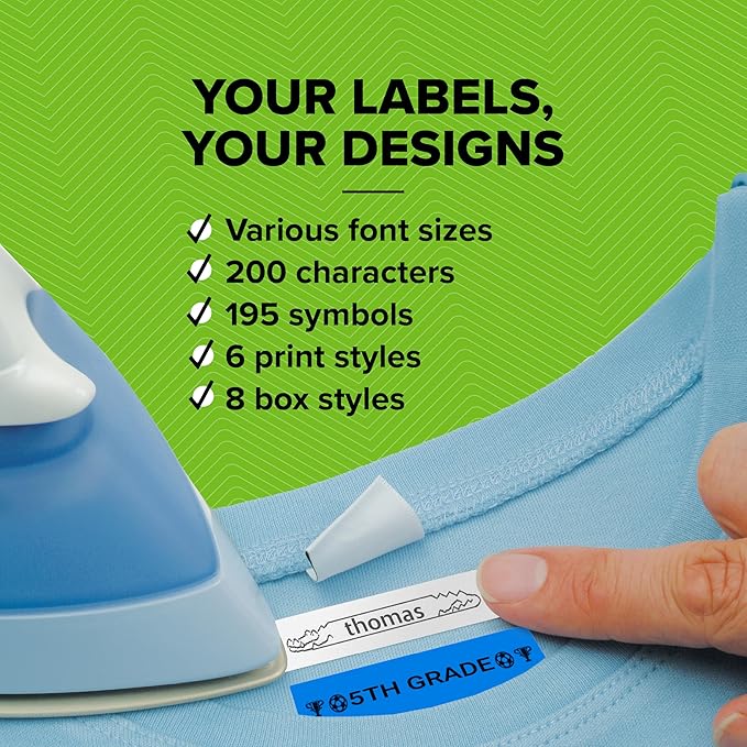 DYMO Authentic LT Plastic Labels | 12 mm x 4 m Roll | Black Print on Green Labels | for LetraTag Label Makers