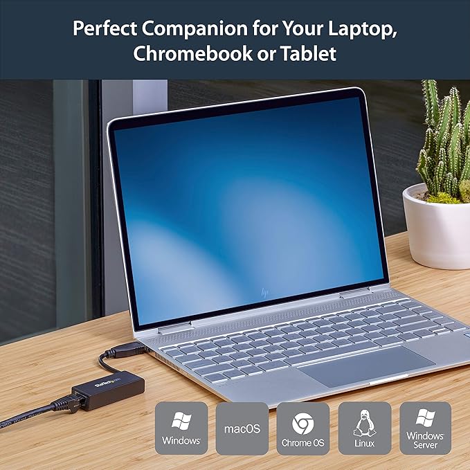StarTech USB 3.0 to Gigabit Ethernet NIC Network Adapter - USB to RJ45 for 10/100/1000 Network