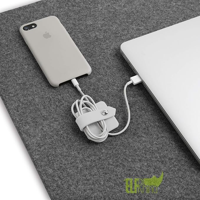 Cord Organizer Earbuds Holder Earphone Wrap Earphones Organizer Headset Headphone Earphone Wrap Winder Cord Manager Cable Winder Gray