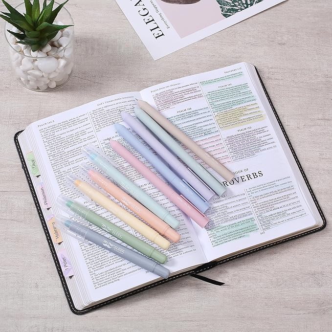 Mr. Pen- Bible Highlighters and Pens, 10 Pack, Gel Highlighters and Pens, Bible Journaling Kit