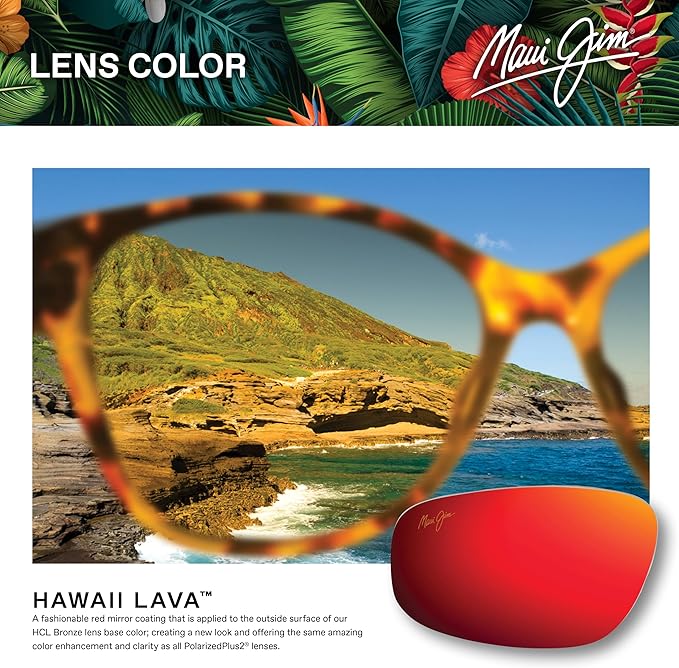 Maui Jim Polarized Men's and Women's Half Moon Round Sunglasses
