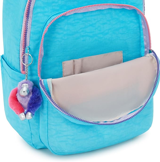Kipling Women's Seoul Fc 15" Laptop Backpack, Durable, Roomy with Padded Shoulder Straps, Built-In Protective Sleeve