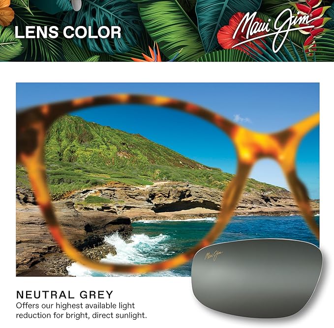 Maui Jim Polarized Men's and Women's Hookipa Rectangular Sunglasses